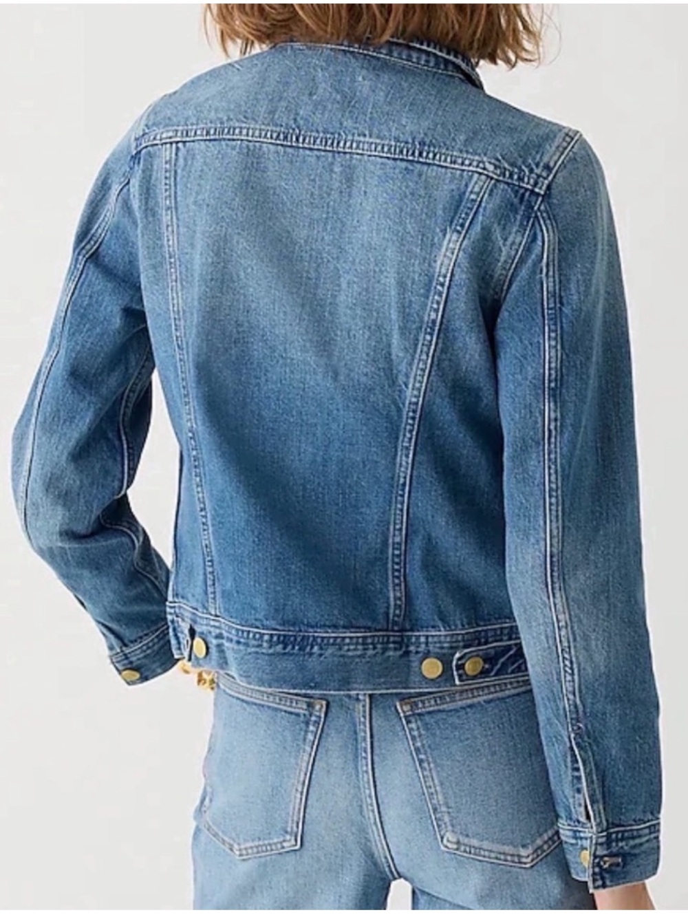 J. Crew | Jacket | Classic Denim Jacket in Brilliant Day Wash - Picture 3 of 14